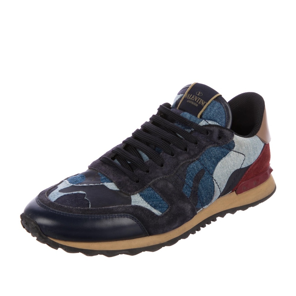 Valentino Rockrunner Suede Sneakers